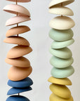 XL Colorblock Ceramic Wind Chimes