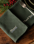 Embroidered Please and Thank You Napkin Set