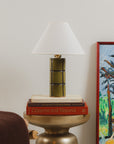 Tile Table Lamp in Lichen