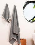 Hand Loomed Cotton Waffle Hand Towel