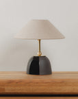Duet Table Lamp in Obsidian