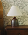Stacked Table Lamp in Umber